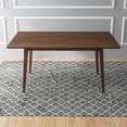thumbnail image 4 of Alpella Modern Style Solid Wood Walnut 63" Rectangular Dining Room&Kitchen Table, 4 of 5