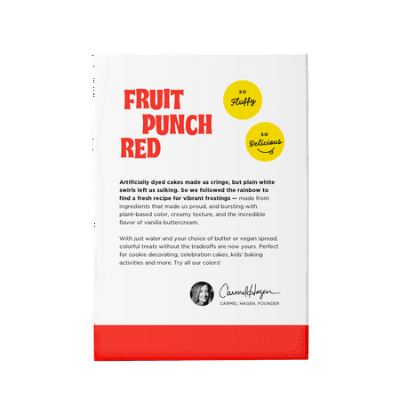 Naturally Colorful Frosting Mix, Fruit Punch Red
