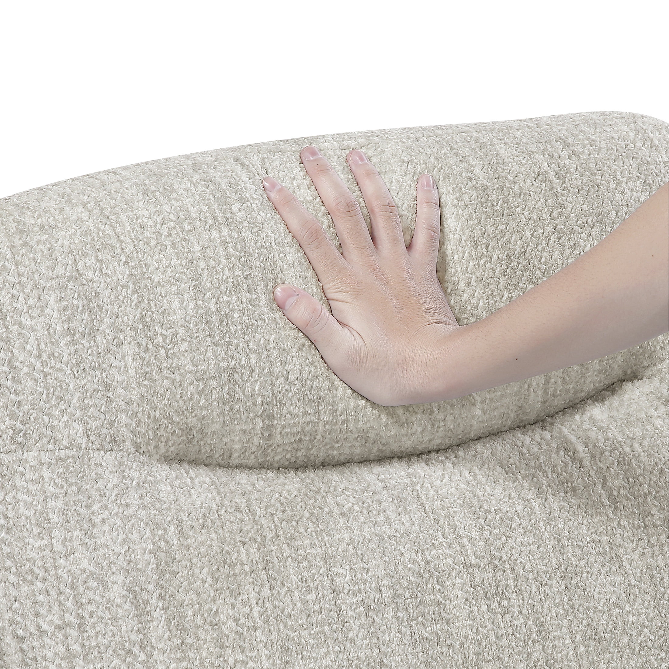 OakvillePark Ravello Chenille Sofa with Sloped Track Arms, Taupe