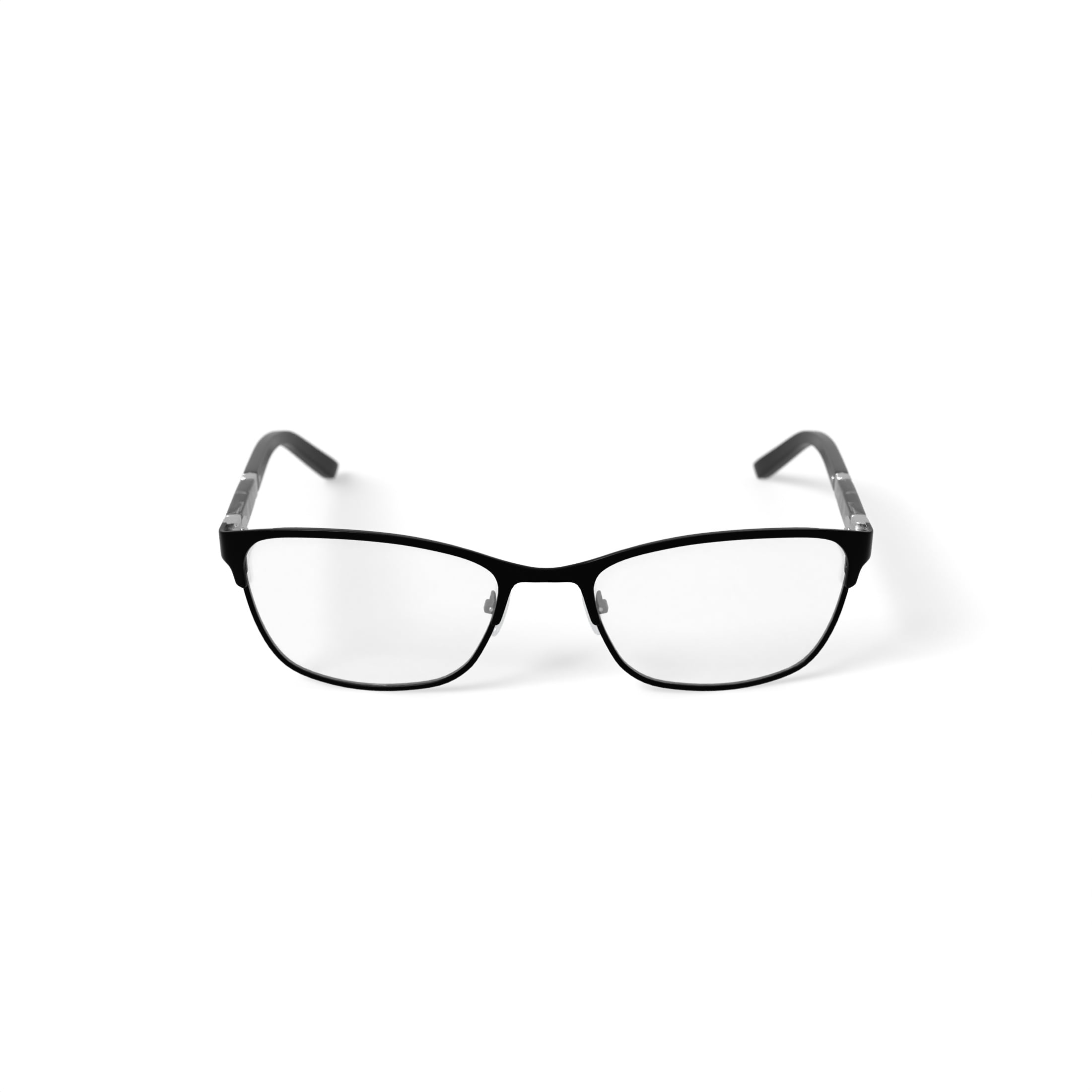 Walmart Women's 0413 Square Prescription Eyeglasses with Case, Black