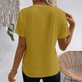 thumbnail image 6 of SHITINN Womens Casual Fashion Solid Color Crew Neck Short Sleeve Pullover T Shirt Woman Shirts Women Short Sleeve Tops Shirts for Women Trendy, 6 of 6
