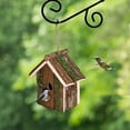 thumbnail image 7 of Handmade Cedar Wooden Birdhouse for Outside Hanging Bluebird House Garden Patio Decorative Nest Box for Hummingbirds Finches Wrens Chickadees Cardinals Outdoor Rustic Bird Feeder, 7 of 7
