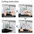 thumbnail image 5 of Yayeee Faucet Mat for Kitchen Sink 14.7" Diatomite Long Splash Guard Pad, Purple Doodle Pattern, 2 Pack, 5 of 7