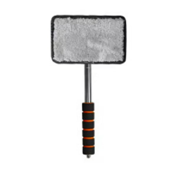 Lifetechs Car Windshield Cleaner Tool with Extendable Handle Reusable Microfiber Pads Expandable Cleaning Brush for Vehicles Practical Windscreen Washing Accessory