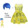 thumbnail image 1 of Disfraz de Cosplay de dibujos animados de INSIDE OUT, Joy, vestido amarillo, peluca de dos piezas, disfraz de Joy para Halloween, carnaval, regalo de cumpleaños para niñas, 1 of 6