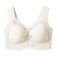 thumbnail image 3 of Lixiuxyad Running Bras for Women Women's Front Side Buckle Lace Edge Without Steel Ring Movement Seamless Gathering Adjustment Yoga Sleep Large Bra, 3 of 5
