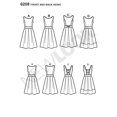 thumbnail image 3 of Simplicity Nouvelle Robe Motif 6208 Misses avec Écharpe, Taille 8-10-12-14-16-18, 3 of 4