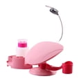 thumbnail image 3 of Soporte para esmaltes de uñas, soporte para manicura con reposabrazos, expositor de esmaltes de uñas, maquillaje Rosa, 3 of 8