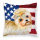 thumbnail image 1 of "Treasures BB9668PW1818 Morkie Patriotic - Cojín de lona para exteriores, multicolor" Caroline's Treasures BB9668PW1818, 1 of 1