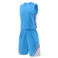thumbnail image 5 of Yuanlook Solid Color Sleeveless Tank Top Elastic Waist Shorts Sport Training Football Soccer Wear Matching Outfit Set for Kids, 5 of 5