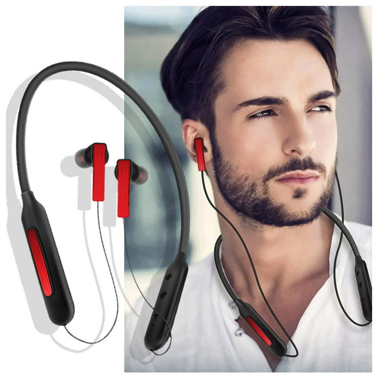 M6 Pro Earbuds Bluetooth Neck Hanging Wireless Sports Headphones With Microphone 4 Hours Stereo Bass Earphones Buds Auto Connect Loudest Earbuds