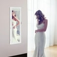 thumbnail image 4 of Giantex Jewelry Armoire with Full-Length Mirror and 15 LED Lights, White, 4 of 10
