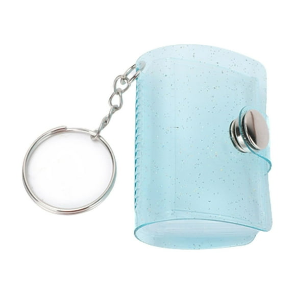 Photo Albums 5Pc 1 Inch Mini Photo Album,1 Inch Photo Storage with Keychain Picture Photo Card Storage Book Wedding Anniversary Birthday Valentines Day Gift