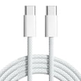 thumbnail image 1 of Cable iBox Tipo-C A Tipo-C, 2m, 60W, Trenzado, Blanco, 1 of 7