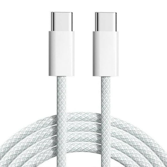 Cable iBox Tipo-C A Tipo-C, 1m, 60W, Trenzado, Blanco