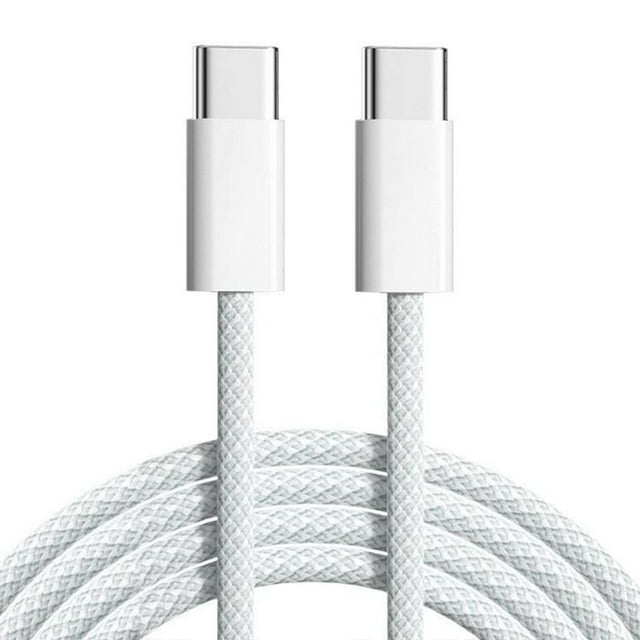 Cable iBox Tipo-C A Tipo-C, 1m, 60W, Trenzado, Blanco