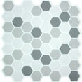 thumbnail image 2 of Gray Hexagon Tile Peel and Stick Backsplash, 2 of 7