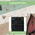 thumbnail image 4 of Outdoor TV Cover 70 to 75 Inches, Country Windmill Farmhouse Butterfly Wood Grain Waterproof and Weatherproof TV Cover with Remote Control Pocket, Flat Screen TV Cover Protector for Outside TV, 4 of 6