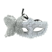 Unique Bargains 1 Pc 3D Butterfly Half Face Party Mask for Masquerade Party White