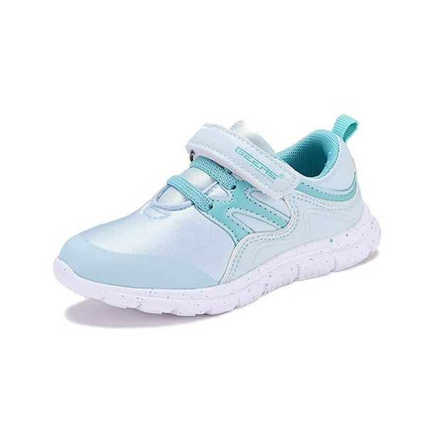 Geers Girls' Sneaker Toddler Shoes Tennis Kid Shoe White & Aqua