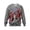 Dark Gray, variant on Broave Men's Halloween Skull Graphic Crewneck Sweatshirt, All Over Print Long Sleeve Casual Pullover Top, Gothic Skeleton Crew Neck Sweatshirt for Daily Wear & Halloween Party Outfit