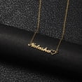 thumbnail image 3 of Custom Necklace Butterfly Pendant Stainless Steel Gold Chain Personalized Name Necklaces Choker Jewelry Necklaces for Women, 3 of 5