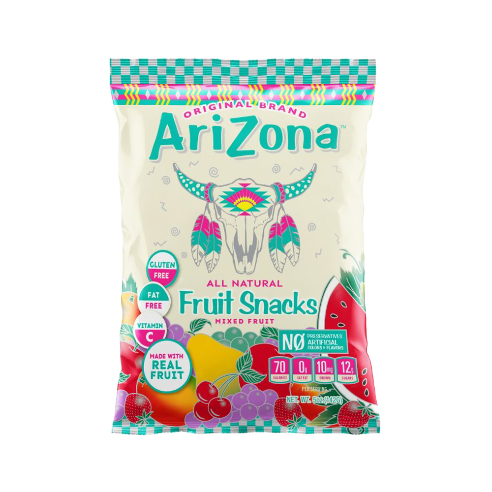 AriZona All Natural Fruit Snacks 5 oz Bags - Pack of 12 - Walmart.com