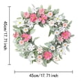 thumbnail image 3 of Easter Decoration Artificial Wreaths for Outdoor, Flower Door Wreath Elegant Home Decor, Spring Wreaths for Windows Wall Hanging Ornament, 3 of 6