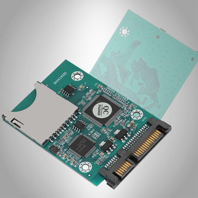 Herwey Flash Memory Card Adapter Converter, Sd Adapter Converter, No Driver Required Pcb For Dos, 98Se, Me, 2000, Xp And Vista, Linux, Mac Os.