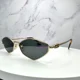 thumbnail image 4 of New MIU MIU Sunglasses Gold Metal Geometric Slim Hexagon Authentic Italy, 4 of 6