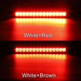 thumbnail image 2 of 2 Pcs Trailer Brake Tail Light Bar 12-24V 15 LED, Waterproof Tail Lights, Running Lights, Identification Light for Offroad Truck Van Car RV UTV ATV, 2 of 5