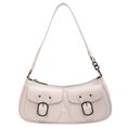 thumbnail image 1 of 4920 Bolso Hombro Retro Niche Baguette para Motocicleta (blanquecino), 1 of 9