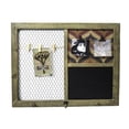 thumbnail image 1 of Benzara BM160982 Practically Chic Wooden Hanging Wall Organizer, Brown, 1 of 1