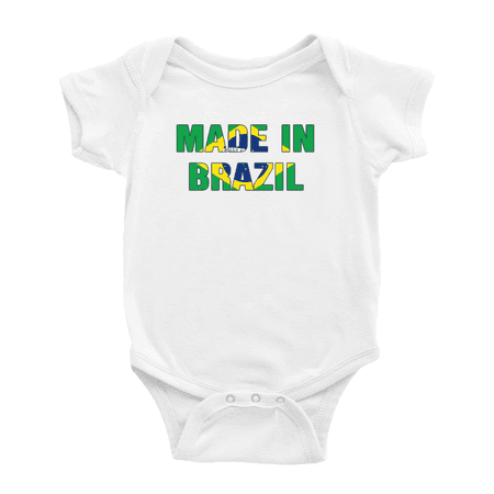 

Made In Brazil Funny Baby Clothing Bodysuits
