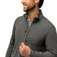 thumbnail image 3 of Free Country Men's Altitude Quilt Long Sleeve 1/2 Zip Mock Neck Shirt Black XXL, 3 of 3