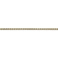 thumbnail image 3 of 14k Yellow Gold 1.4mm Solid D Cut Lobster Rope Chain Necklace 16 Inch Lobster Claw Jewelry Gifts for Women, 3 of 7