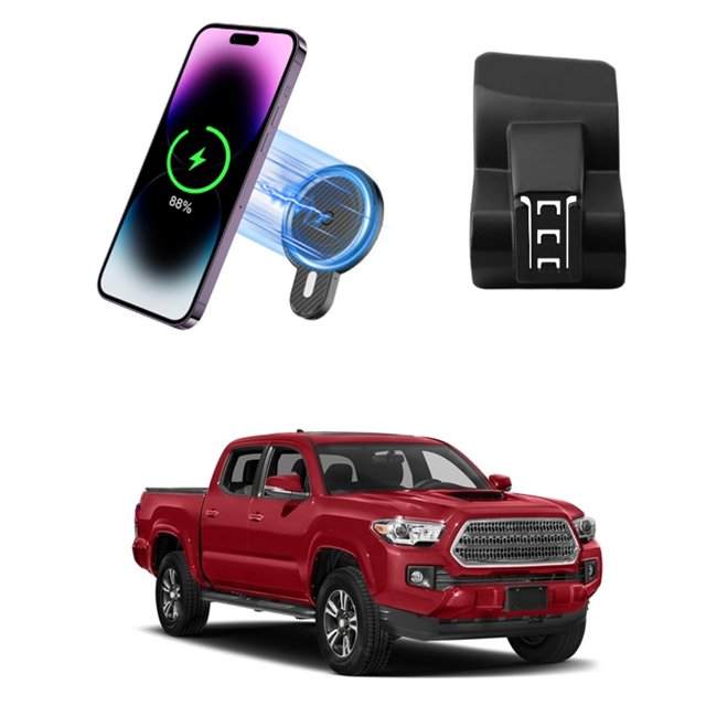 Soporte de teléfono de coche PZK para Toyota Tacoma 2016-2023 con cargador inalámbrico