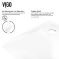thumbnail image 2 of VIGO Matte Stone Hibiscus Composite Square Vessel Bathroom Sink in White with Amada Faucet and Pop-Up Drain in Chrome, 2 of 10