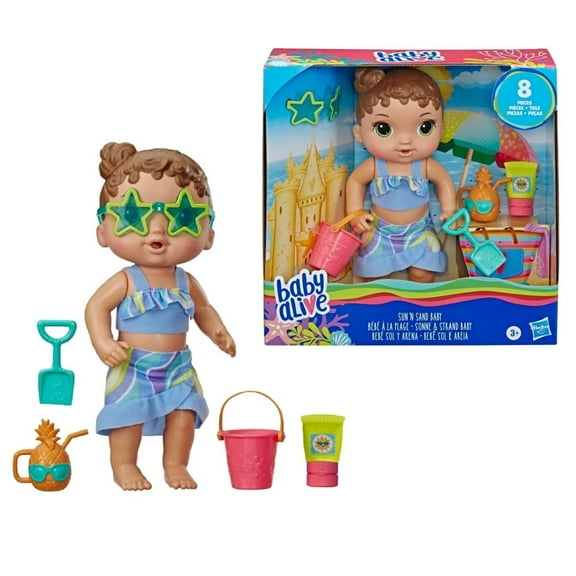 Muñeca Hasbro Baby Alive Beach Morada