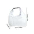 thumbnail image 3 of Sac Fourre-Tout de Natation en Maille Imperméable avec Poignée, Matériau en Maille Résistant à l'Eau pour la Plage, la Piscine et les Activités de Plein Air, Rangement Transparent, Gris et Blanc, 3 of 6