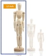thumbnail image 1 of HaKeLai Wooden Hand Figurines Rotatable Joint Hand Model Wood Man Ornament Statue Human Model Miniature Kids Biological Toys, 1 of 3