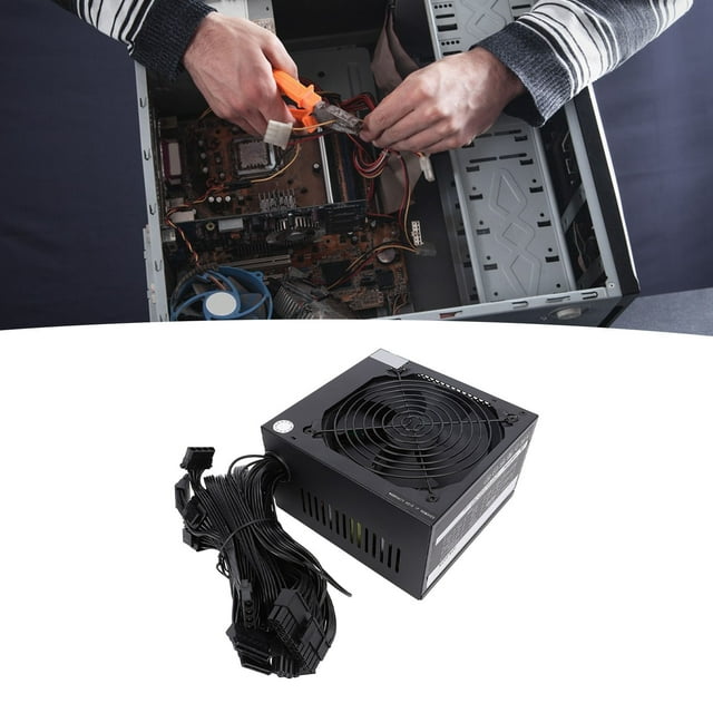 Bloc d'Alimentation pour Ordinateur, ATX PSU à Prévention Multiple 600 W pour Mise à Niveau