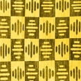 thumbnail image 1 of Ahgly Company Indoor Square Oriental Yellow Modern Area Rugs, 6' Square, 1 of 4