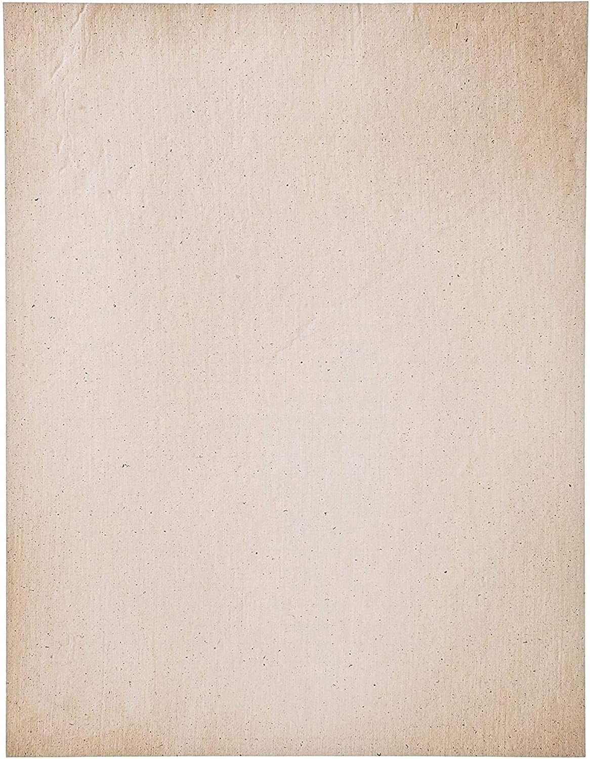 Lined Stationery Paper - 8.5 x 11 In, Brown, 96 Sheets - Paper & Inkjet & Laser Printer Compatible - Antique Border & Aged Lined Sheets
