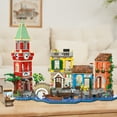 thumbnail image 6 of Plaxsoon Venice Main Street Building Set, 2155PCS Riverside Architecture Model with Flower Shop and Pizzeria for Adults & Teens 12+, 6 of 8