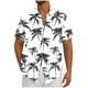 thumbnail image 1 of Mens Casual Botón Arriba Camisas Manga Corta Vintage Boliche Cuba Playa Camisas de Verano Botón Arriba, 1 of 5