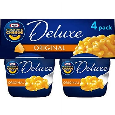 Kraft Deluxe Original Cheddar Macaroni & Cheese Dinner, 8 ct Pack, 14 ...