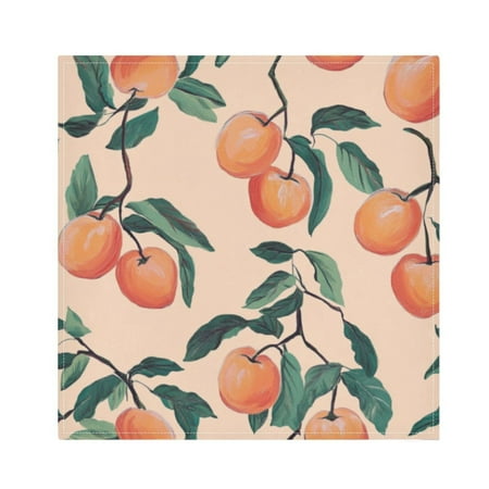 

Napkin Satin Napkin 20*20Inchx1 Kitchen Towel Dinner Plate Towel Decorative Towel Napkin Tea Towel Suitable For Kitchen Table Cartoon Cute Peach