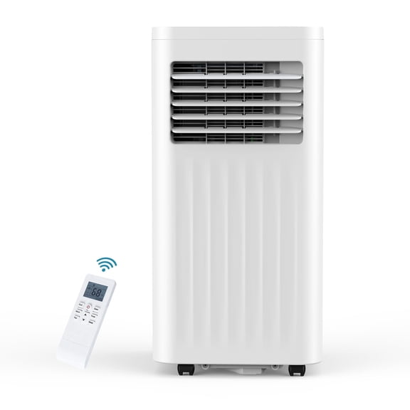 KNDKO Portable Air Conditioner 8000 ASHRAE BTU 4-in-1 Portable AC with Cool, Dehumidifier, Sleep Mode, Fan, Remote Control, for 350 Sq Ft