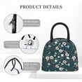 thumbnail image 4 of Disketp Vintage Floral Bolsa Térmica para Almuerzo, Lonchera con Abertura Amplia y Gran Capacidad, Organizador Reutilizable para Mujeres, Hombres y Adultos, 4 of 6